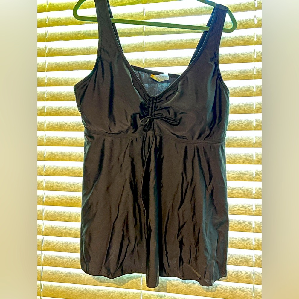 Swim suit black tankini plus size 18W